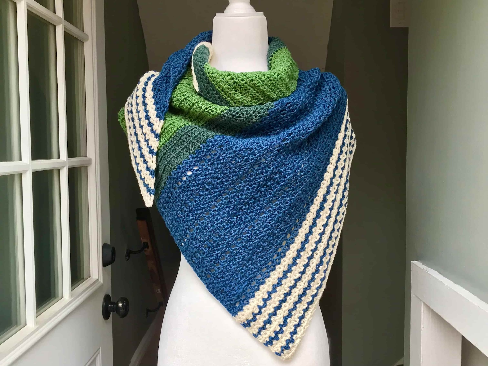 Ashland Creek Asymmetric Shawl Free Crochet Pattern – Beautifully Textured