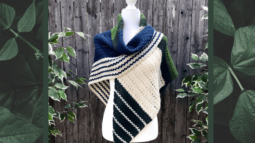 Ashland Creek Asymmetric Shawl - Free Crochet Pattern - Tales of Knots