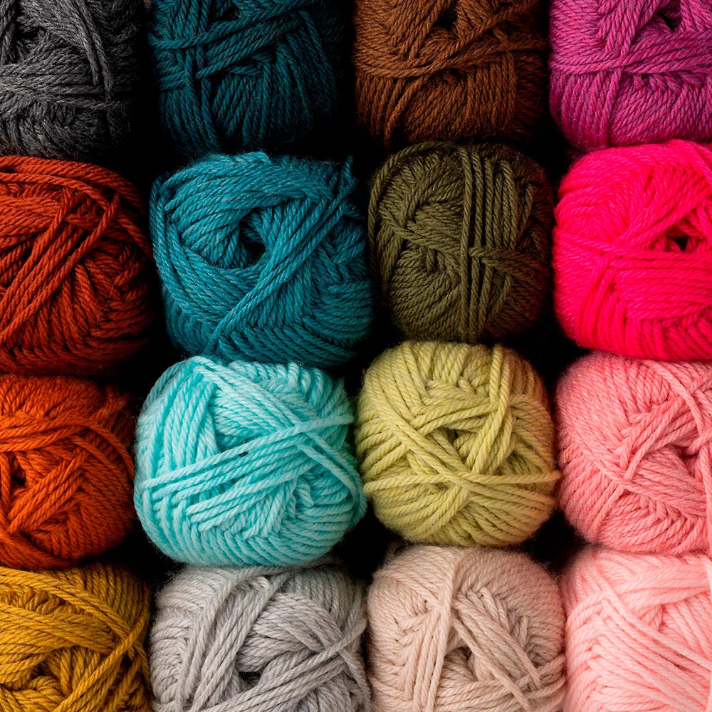 Assorted colours of Swish DK yarn from we crochet