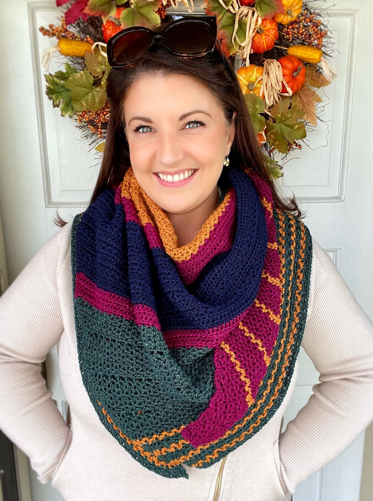 City Lights Crochet Shawl – Free Asymmetric Shawl Pattern