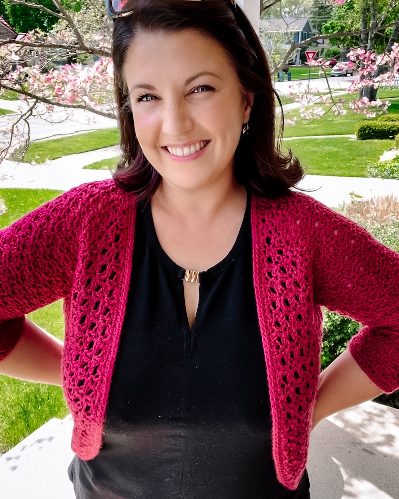 Moonflower Crochet Bolero Free Pattern – Lacy Cropped Shrug
